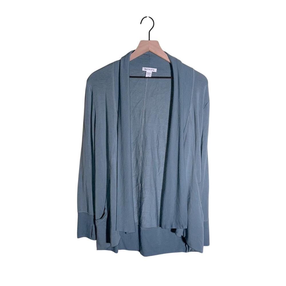 ATHLETA long line open front cardigan S